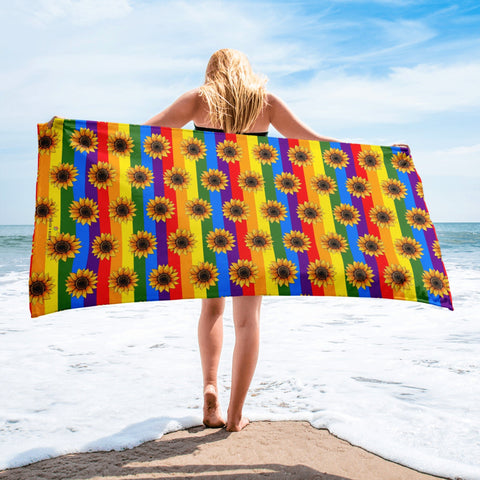 Sunflower Beach Towel - Martin K Designs