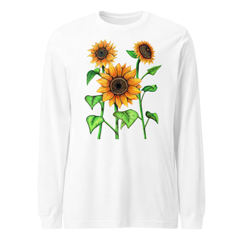 Sunflowers Unisex Unisex Long Sleeve Tee - Martin K Designs