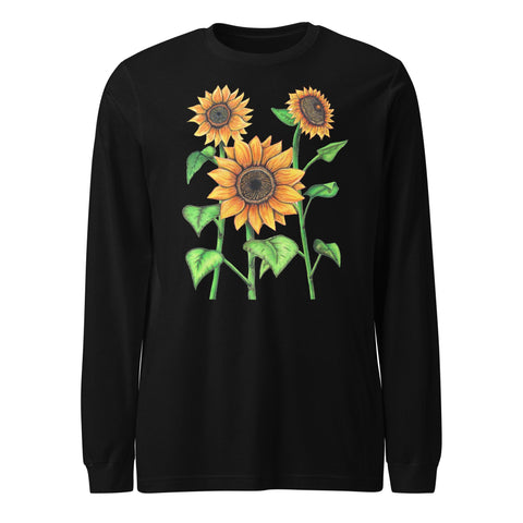 Sunflowers Unisex Unisex Long Sleeve Tee - Martin K Designs