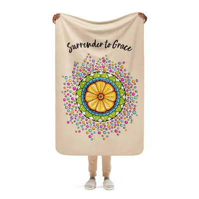 Surrender to Grace Sherpa blanket - Martin K Designs