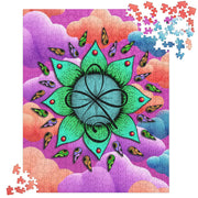 Unconditional Love II Mandala Jigsaw Puzzle - Martin K Designs