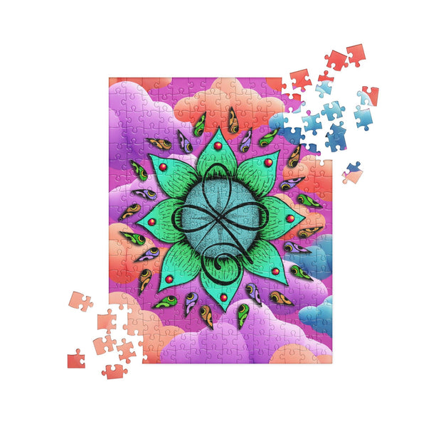 Unconditional Love II Mandala Jigsaw Puzzle - Martin K Designs
