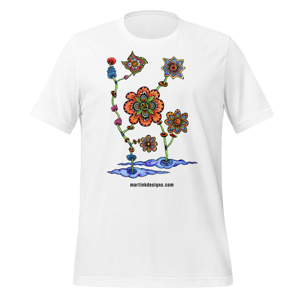 Steampunk Flowers Unisex Eco t-shirt