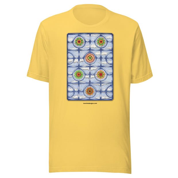 Stained Glass Mandala Unisex t-shirt
