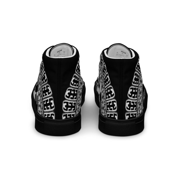 Mandala 1 Women’s high top canvas shoes