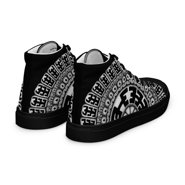 Mandala 1 Women’s high top canvas shoes