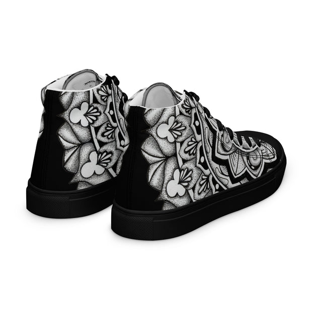 Mandala 2 Women’s high top canvas shoes