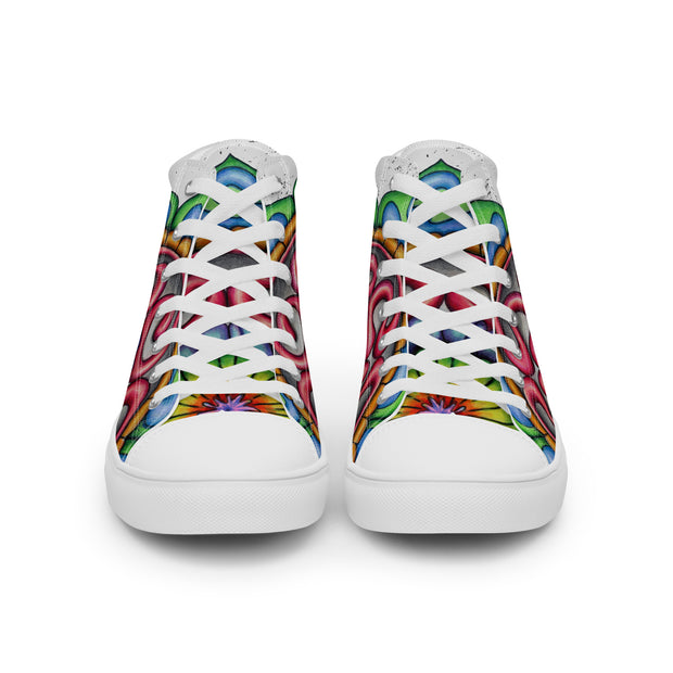 Mandala 36 Women’s high top canvas shoes