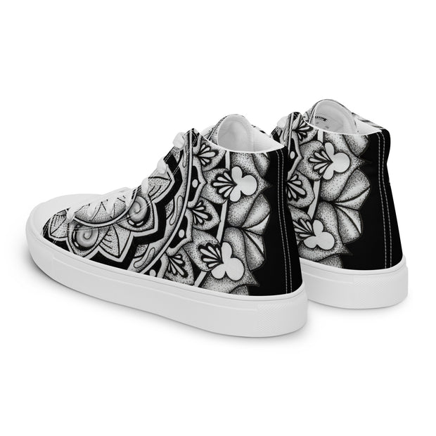 Mandala 2 Women’s high top canvas shoes