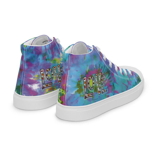 Love Women’s high top canvas shoes