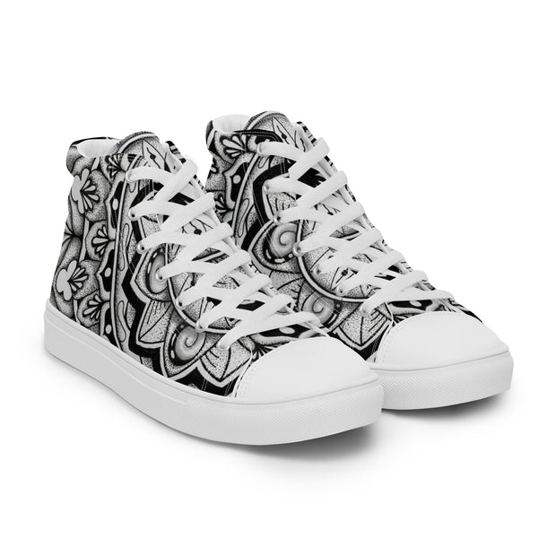 Mandala 2 Women’s high top canvas shoes